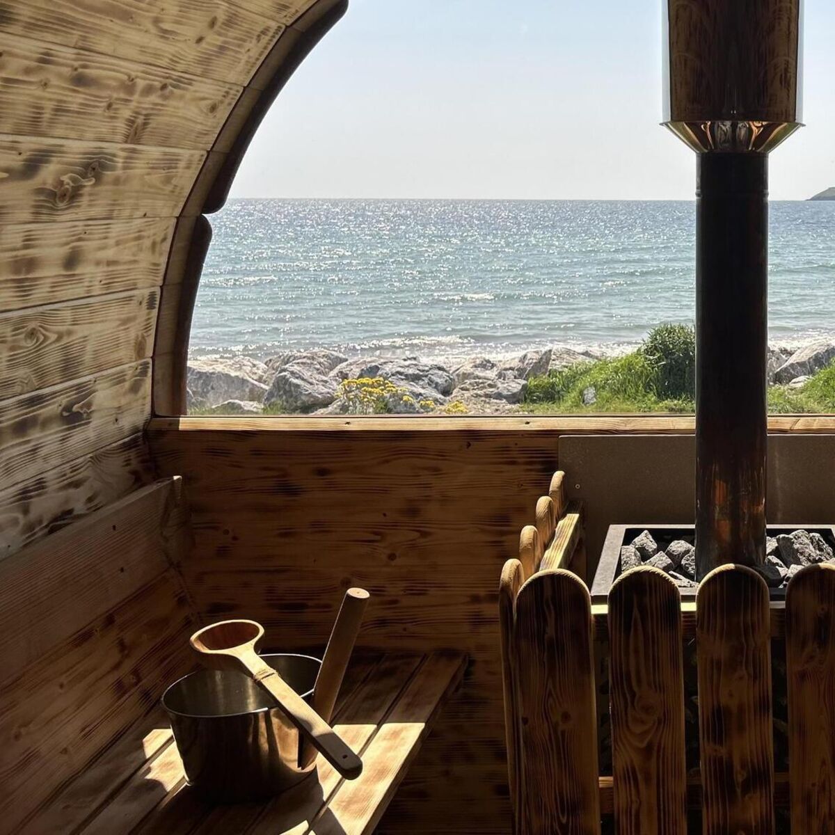 Coastal Cabin Beach Sauna